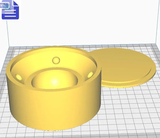 3D ufo Bath Bomb Mold STL File - for 3D printing - FILE ONLY - ufo Ship Bath Bomb Press Shower Steamer