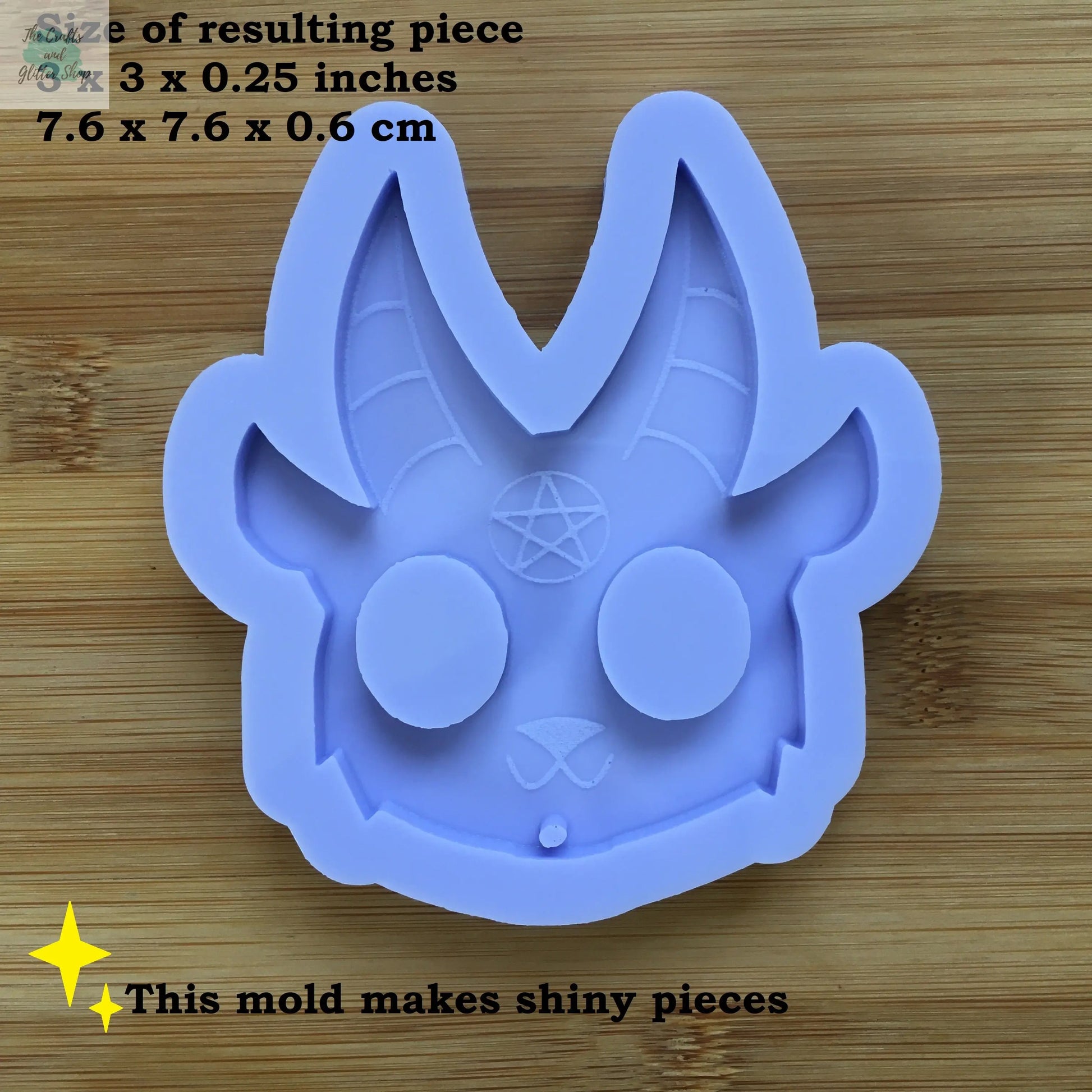 3" Baphomet Silicone Mold - The Crafts and Glitter Shop