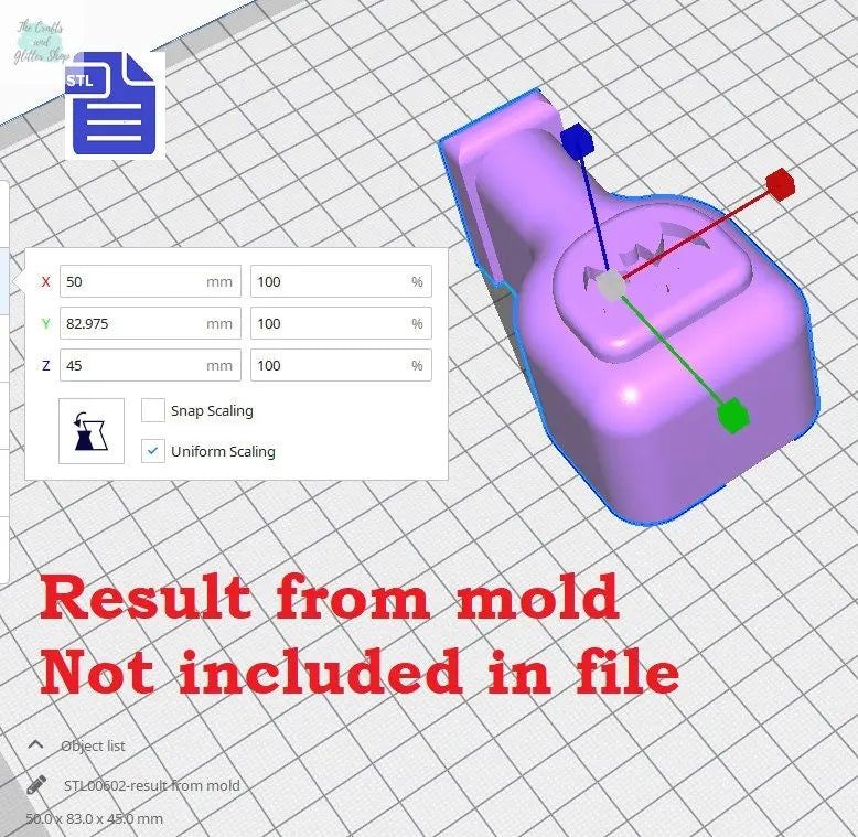 3pc Bat Wings Potion Bath Bomb Mold STL File - for 3D printing - FILE ONLY - 3 piece Hand Press Bath Bomb Mould