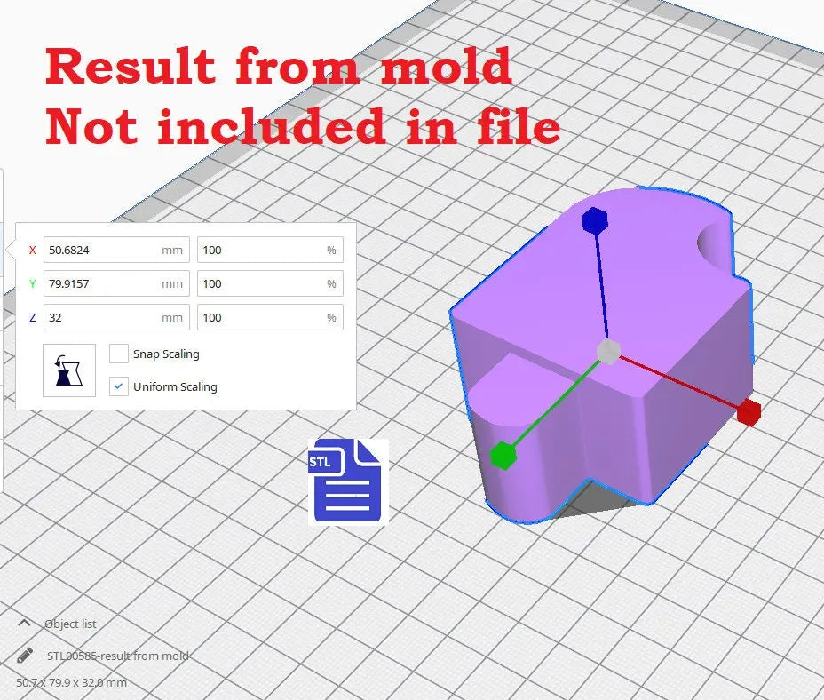 3pc Bitten Ice Lolly Bath Bomb Mold STL File - for 3D printing - FILE ONLY - 3 piece Hand Press Mould