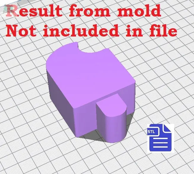 3pc Bitten Ice Lolly Bath Bomb Mold STL File - for 3D printing - FILE ONLY - 3 piece Hand Press Mould - The Crafts and Glitter Shop