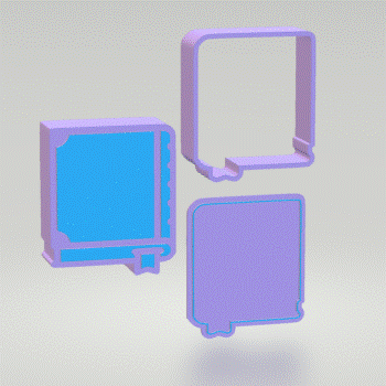 3pc Book Bath Bomb Mold STL File