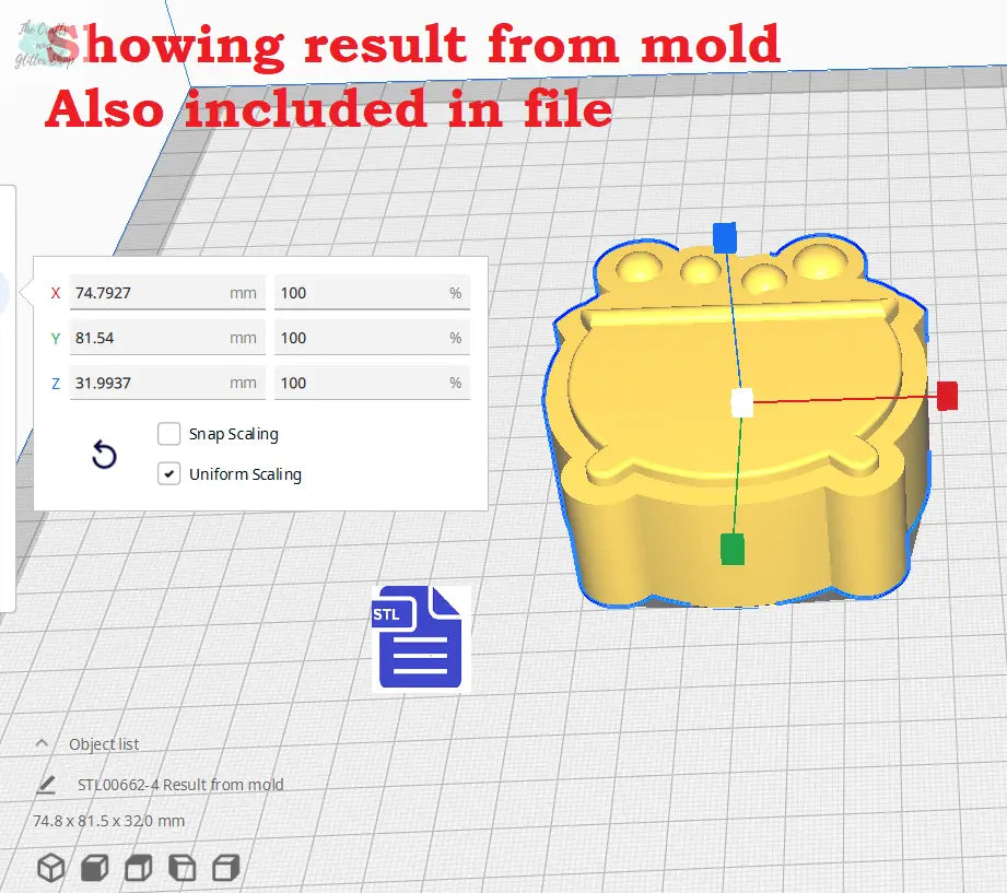 3pc Bubble Cauldron Bath Bomb Mold STL File - for 3D printing - FILE ONLY - The Crafts and Glitter Shop
