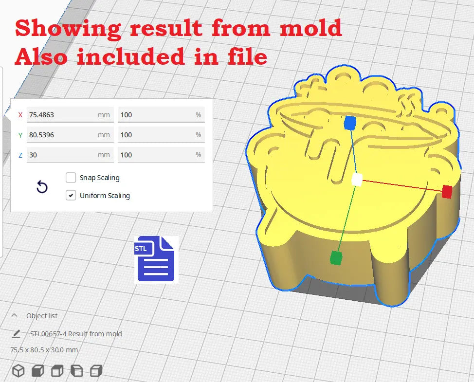 3pc Bubbling Cauldron Bath Bomb Mold STL File - for 3D printing - FILE ONLY - The Crafts and Glitter Shop
