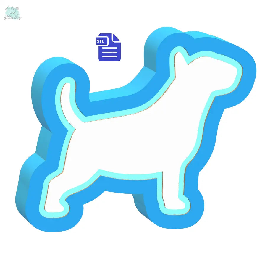 3pc Bull Terrier Bath Bomb Mold STL File - for 3D printing - FILE ONLY - The Crafts and Glitter Shop
