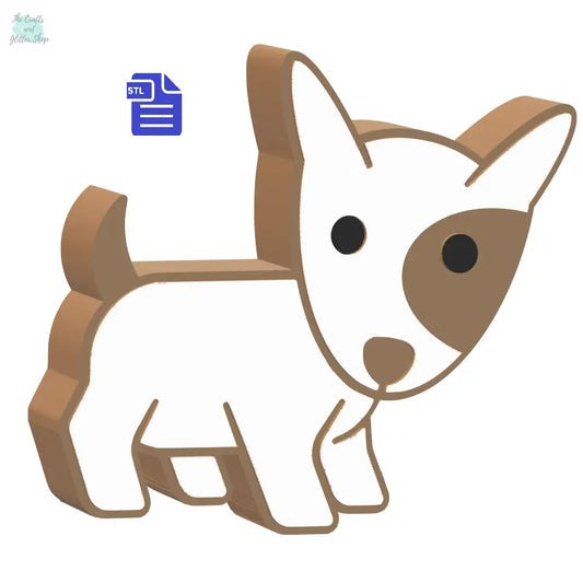 3pc Bull Terrier Puppy Bath Bomb Mold STL File - for 3D printing - FILE ONLY - The Crafts and Glitter Shop
