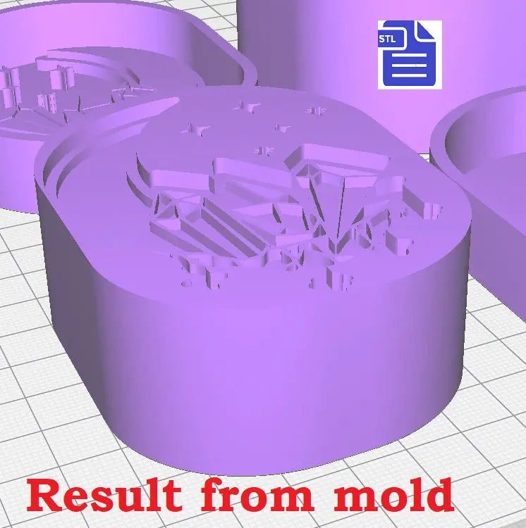 3pc Celestial Moon Bath Bomb Mold Bath Bomb Mold STL File - for 3D printing - FILE ONLY - 3 piece hand press bath bomb mould - The Crafts and Glitter Shop