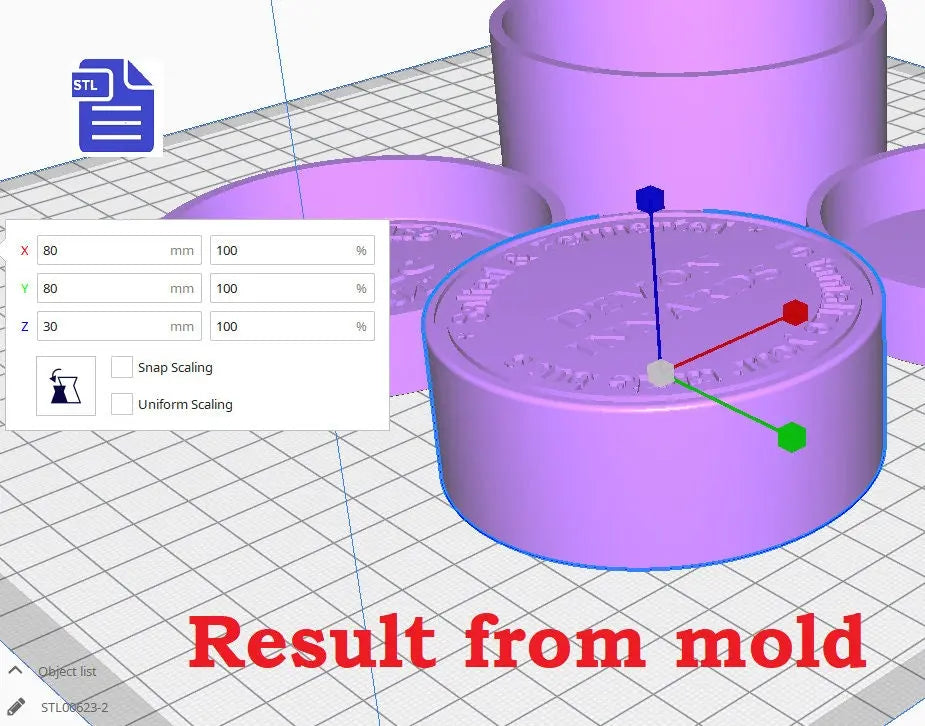 3pc Demon Innards Bath Bomb Mold - Magic Potion Label Bath Bomb Mold STL File - for 3D printing - FILE ONLY - 3 piece hand press mold