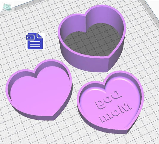 3pc Dog Mom Bath Bomb Mold STL File - for 3D printing - FILE ONLY - 3 part Pet Mother's Day Bath Bomb Mould Press - The Crafts and Glitter Shop