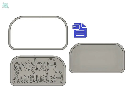 3pc F*cking Fabulous Bath Bomb Mold STL File - for 3D printing - FILE ONLY - 3 piece Bath Bomb Hand Press Mould