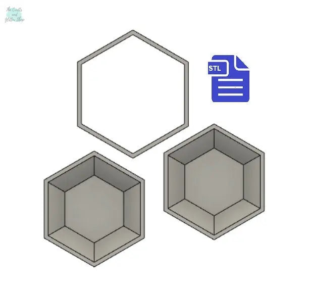 3pc Gemstone Bath Bomb Mold Bath Bomb Mold STL File - for 3D printing - FILE ONLY - 3 piece Hand Press Gemstone Mould - Shower Steamer