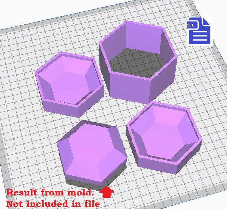 3pc Gemstone Bath Bomb Mold Bath Bomb Mold STL File - for 3D printing - FILE ONLY - 3 piece Hand Press Gemstone Mould - Shower Steamer - The Crafts and Glitter Shop