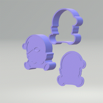 3pc Gnome Bath Bomb Mold STL File - for 3D printing - FILE ONLY - 3 piece Push Mold - The Crafts and Glitter Shop