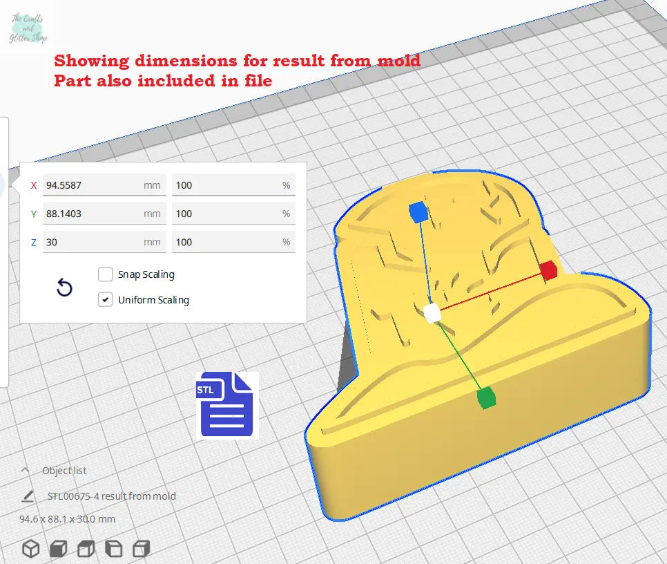 3pc Gravestone Bath Bomb Mold STL File - for 3D printing - FILE ONLY - 3 piece Headstone push mold for bath bombs shower steamers - The Crafts and Glitter Shop