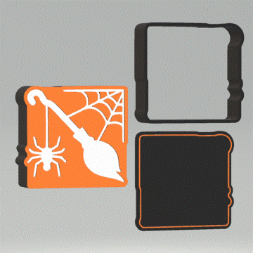 3pc Halloween Bath Bomb Mold STL File - for 3D printing - FILE ONLY - The Crafts and Glitter Shop