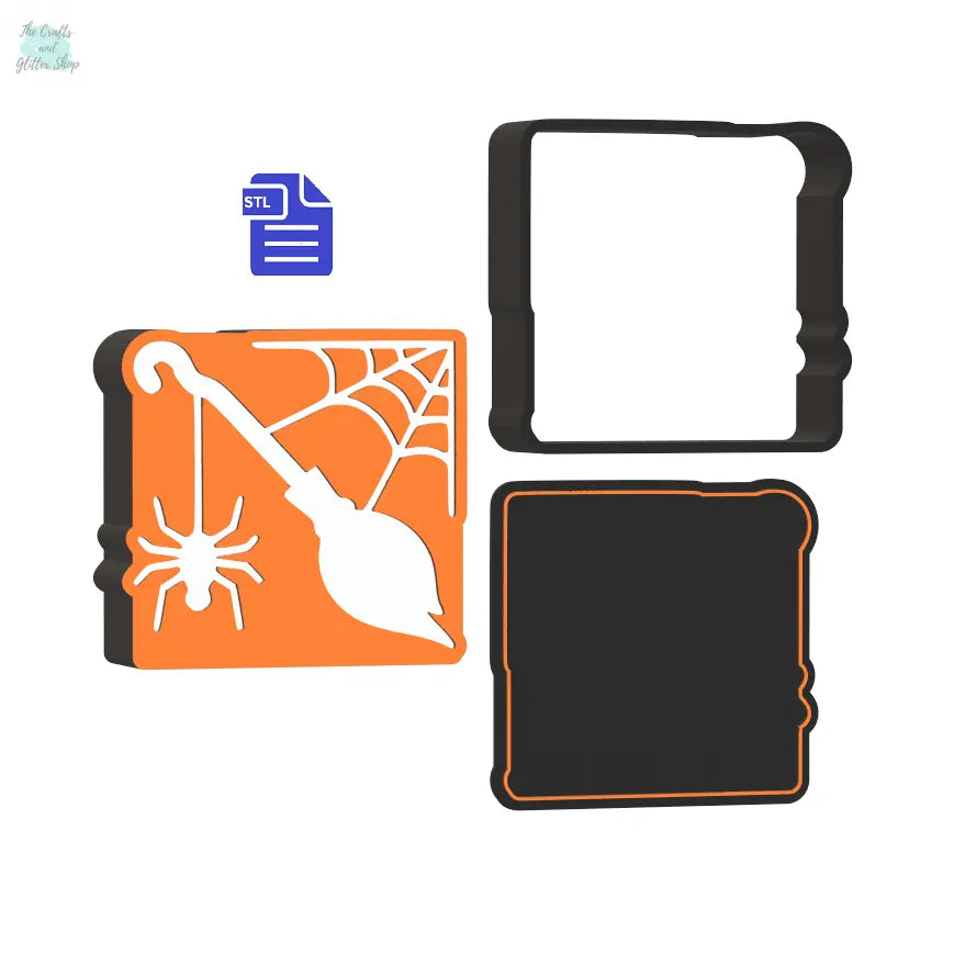 3pc Halloween Bath Bomb Mold STL File - for 3D printing - FILE ONLY - The Crafts and Glitter Shop