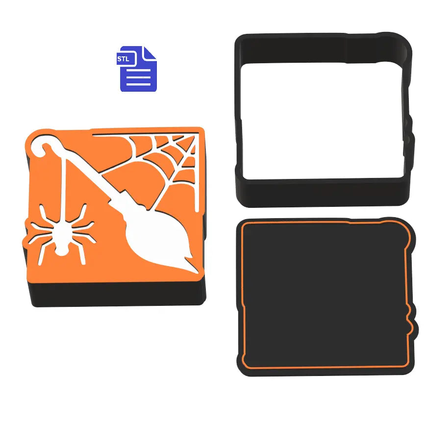 3pc Halloween Bath Bomb Mold STL File - for 3D printing - FILE ONLY - The Crafts and Glitter Shop