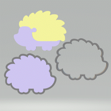 3pc Hedgehog Bath Bomb Mold STL File