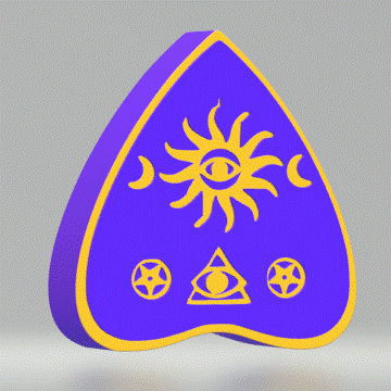 3pc Intuition Planchette Bath Bomb Mold STL File - for 3D printing - FILE ONLY - 3 piece ouija push mold for bath bombs shower steamers bar - The Crafts and Glitter Shop