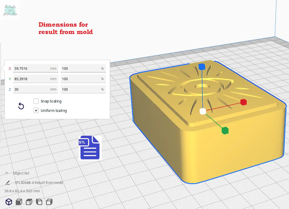 3pc Intuition Tarot Card Bath Bomb Mold  STL File - FILE ONLY for 3D printing your own molds for bath bombs solid shampoo shower steamers - The Crafts and Glitter Shop