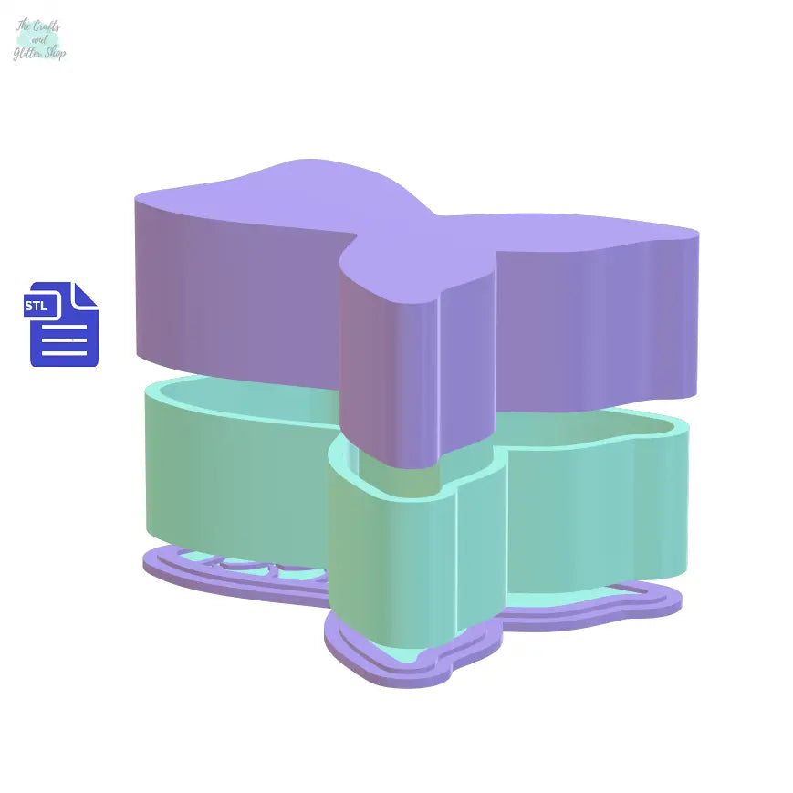 3pc Mermaid Tail Bath Bomb Mold STL File for 3D printing your own molds - The Crafts and Glitter Shop