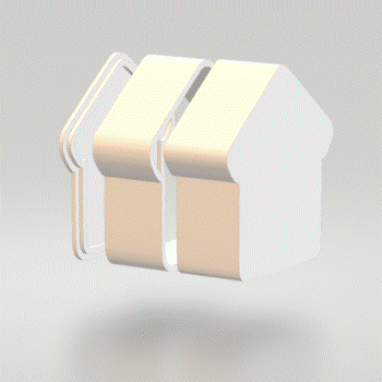 3pc New Home Bath Bomb Mold STL File