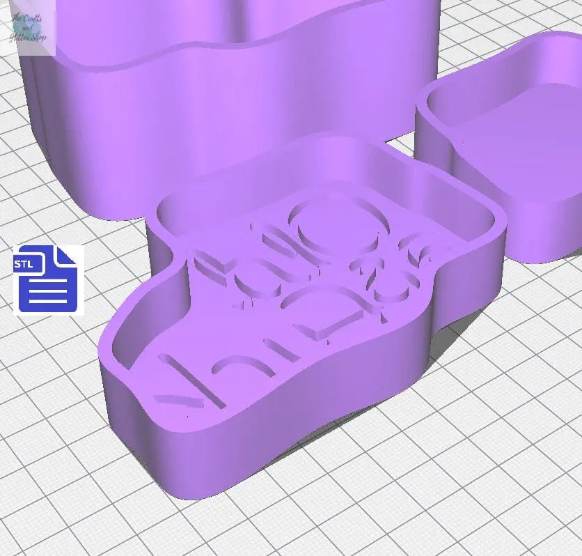 3pc Old as F*ck Bath Bomb Mold STL File - for 3D printing - FILE ONLY - 3 part hand press Bath Bomb Mould - The Crafts and Glitter Shop