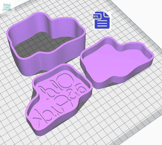 3pc Old as F*ck Bath Bomb Mold STL File