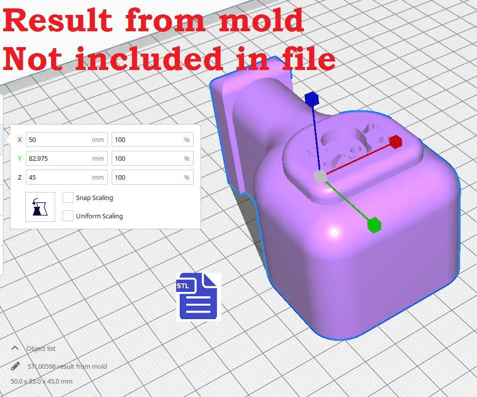 3pc Poision Potion Bath Bomb Mold STL File - for 3D printing - FILE ONLY - 3 piece Hand Press Bath Bomb Mould