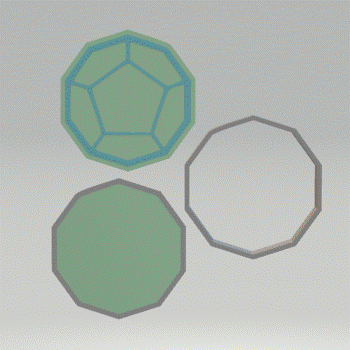 3pc Polyhedral Dice Set Bath Bomb Mold STL File