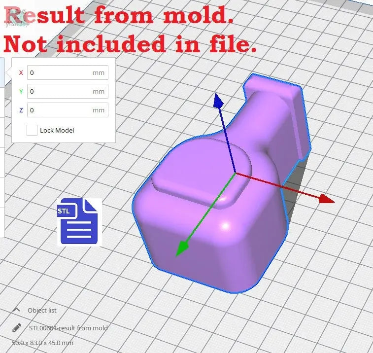 3pc Potion Bath Bomb Mold STL File