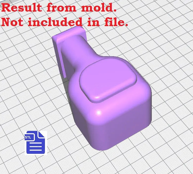 3pc Potion Bath Bomb Mold STL File - for 3D printing - FILE ONLY - 3 piece Hand Press Bath Bomb Mould The Crafts and Glitter Shop
