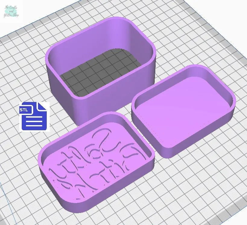 3pc Salty Bitch Bath Bomb Mold STL File - for 3D printing - FILE ONLY - 3 piece Bath Bomb Hand Press Mould - The Crafts and Glitter Shop