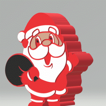 3pc Santa Claus Bath Bomb Mold STL File