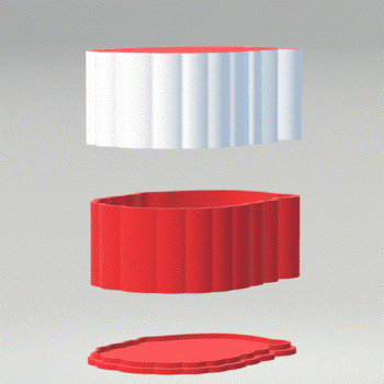 3pc Santa Claus Bath Bomb Mold STL File - for 3D printing - FILE ONLY - The Crafts and Glitter Shop