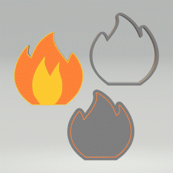 3pc Set of 5 Elements Bath Bomb Mold STL File