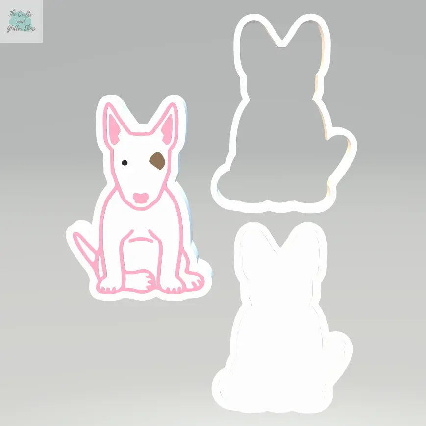 3pc Sitting Bull Terrier Bath Bomb Mold STL File - for 3D printing - FILE ONLY - The Crafts and Glitter Shop