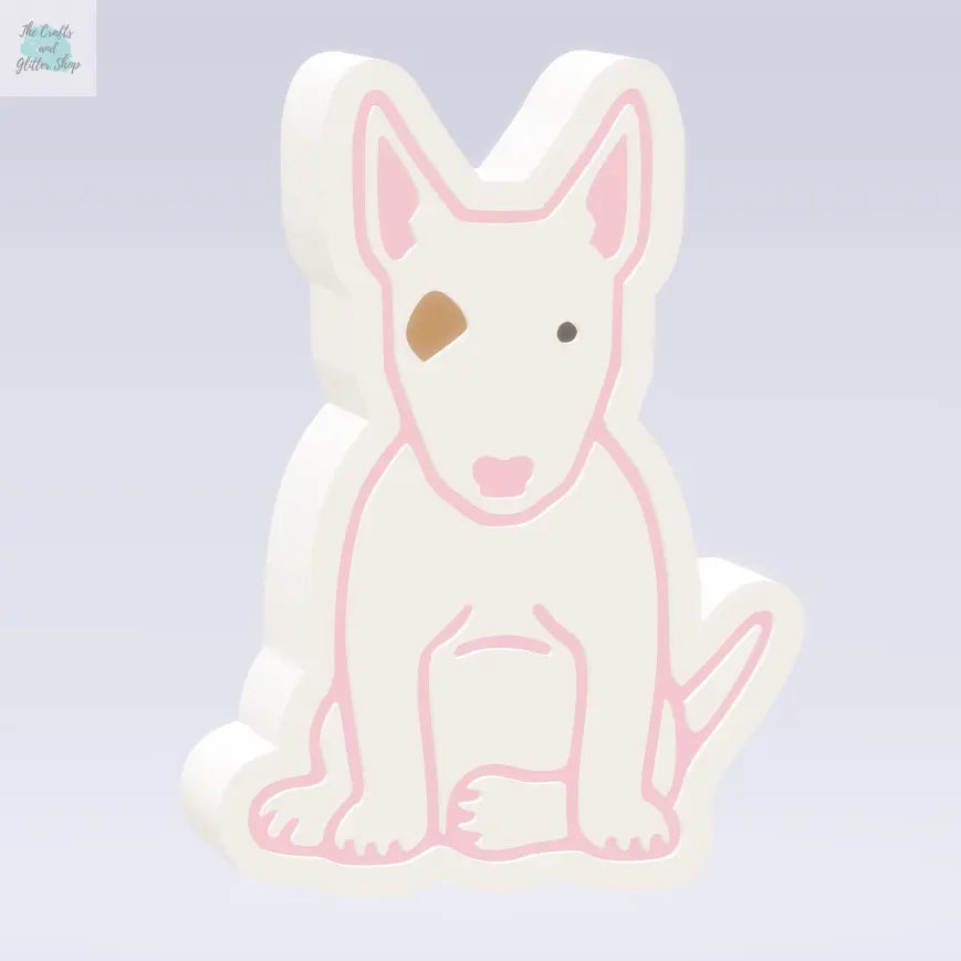 3pc Sitting Bull Terrier Bath Bomb Mold STL File - for 3D printing - FILE ONLY - The Crafts and Glitter Shop
