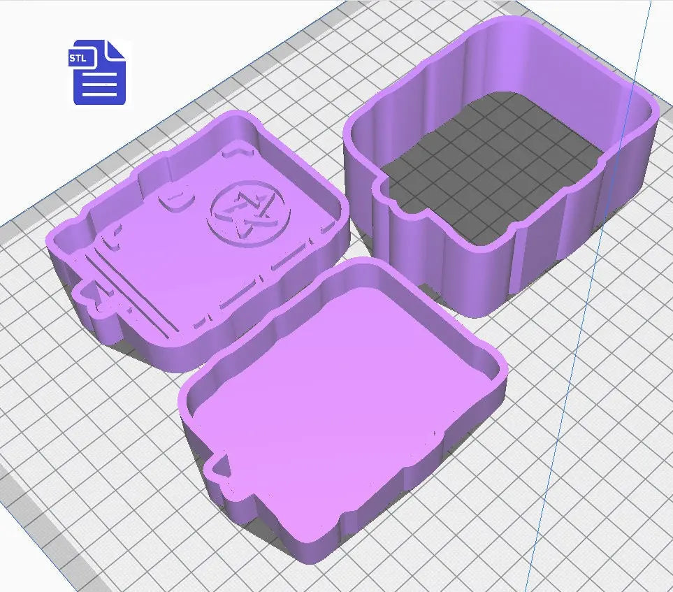 3pc Spell book Bath Bomb Mold STL File - for 3D printing - FILE ONLY - The Crafts and Glitter Shop