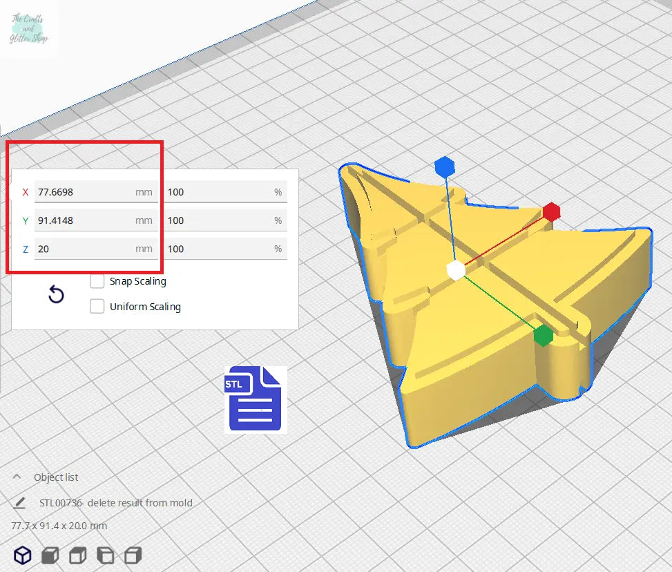 3pc Tree Snap Bar Mold STL File - for 3D printing - FILE ONLY - 3 piece mold for bath bombs and shower steamers snap bars - The Crafts and Glitter Shop