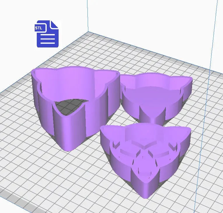 3pc Trinity Knot Bath Bomb Mold STL File - for 3D printing - FILE ONLY - 3 piece Celtic Knot Bath Bomb Hand Press Mould - The Crafts and Glitter Shop