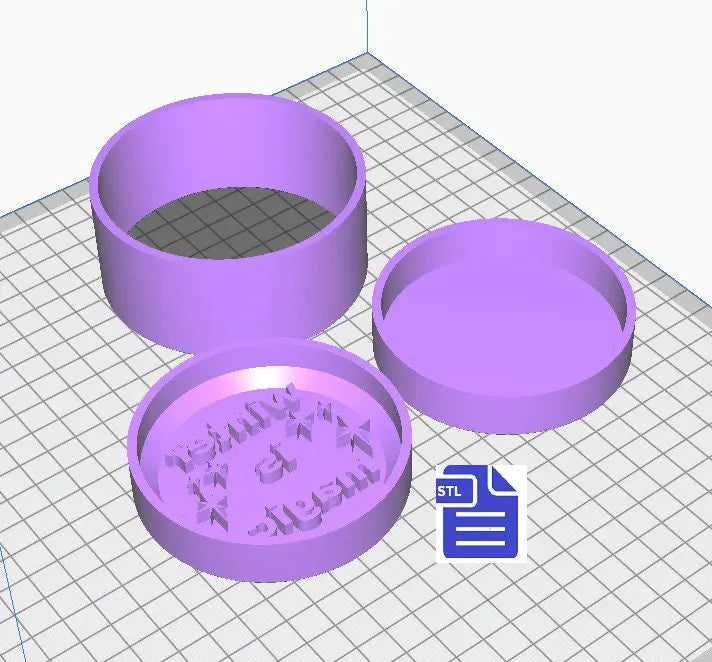 3pc Winter is Magic Bath Bomb Mold STL File - for 3D printing - FILE ONLY - 3 piece Hand Press Bath Bomb Mould - The Crafts and Glitter Shop