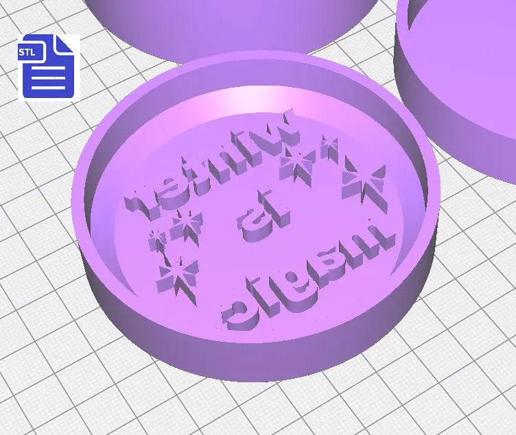 3pc Winter is Magic Bath Bomb Mold STL File - for 3D printing - FILE ONLY - 3 piece Hand Press Bath Bomb Mould - The Crafts and Glitter Shop