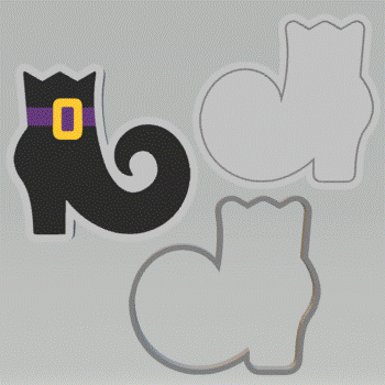 3pc Witch Boots Bath Bomb Mold STL File