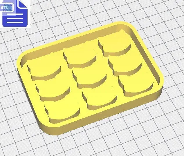 9 pieces Cat Head STL File