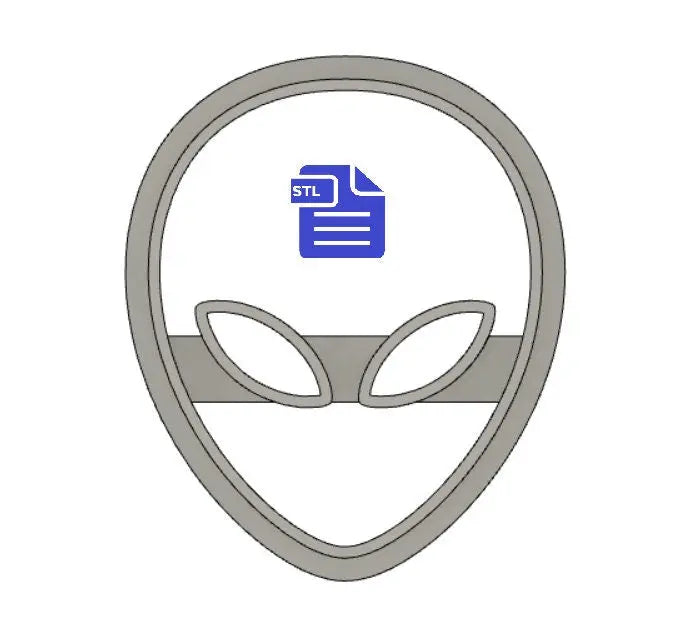 Alien Cookie Cutter STL File - for 3D printing - FILE ONLY - Digital Download - The Crafts and Glitter Shop