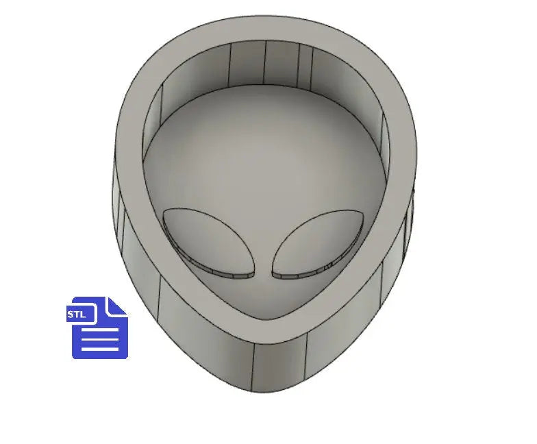 Alien STL File - for 3D printing - FILE ONLY - Alien Bath Bomb Mold - can be used as a mold to make bath bombs or as a tray or dish