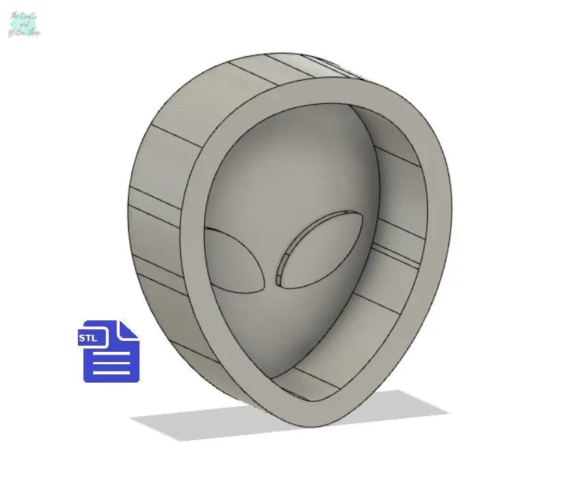 Alien STL File - for 3D printing - FILE ONLY - Alien Bath Bomb Mold - can be used as a mold to make bath bombs or as a tray or dish