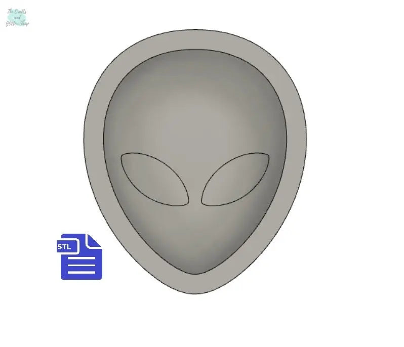 Alien STL File - for 3D printing - FILE ONLY - Alien Bath Bomb Mold - can be used as a mold to make bath bombs or as a tray or dish