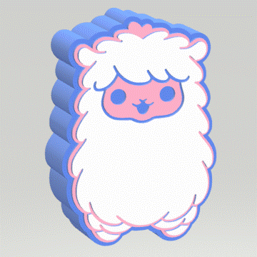 Alpaca Bath Bomb Mold STL File